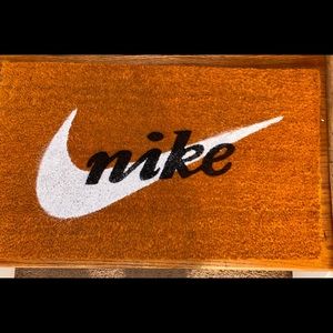 Hand painted Nike rug custom to order all sizes